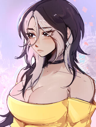 colored shaded sketch