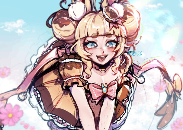 colored shaded sketch